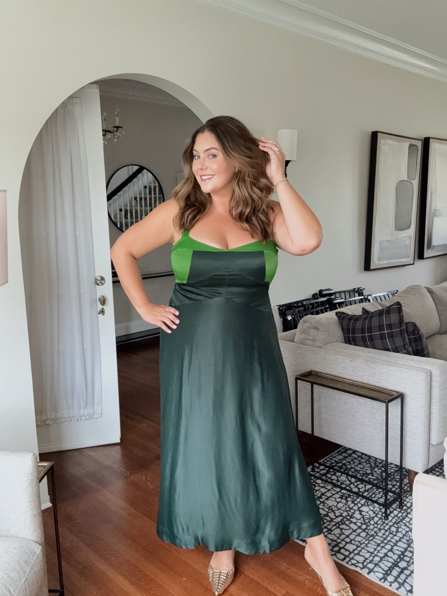 Wearing size 1X in dress - sharing similar styles in spring fashion. *Use CARALYNM at CAKES Body *Use CARALYN15 on your first order at Spanx 

#LTKPlusSize #LTKWedding #LTKStyleTip