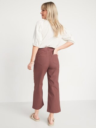 Extra High-Waisted Cropped Wide-Leg Pants for Women | Old Navy (US)