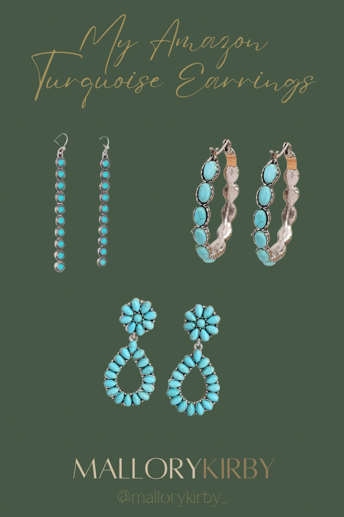 My favorite turquoise earrings from Amazon are less than $10 🤍 they are great quality for the price!

#LTKFestival #LTKunder50 #LTKFind