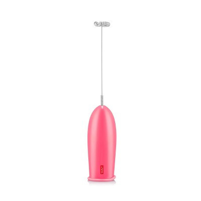 Bodum Schiuma Milk Frother Pink: Handheld Frother Wand for Coffee, Battery-Powered Mixer, Stainless Steel & Plastic | Target
