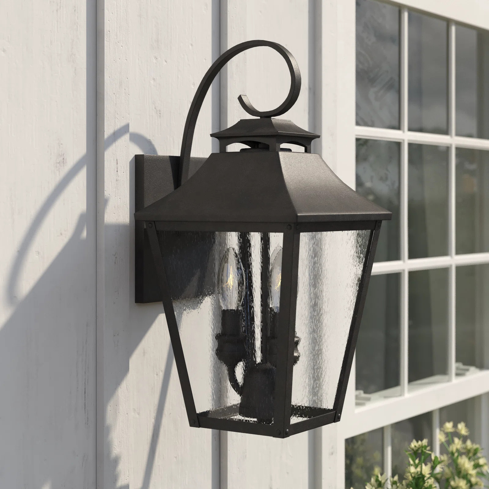 Lark Manor™ Centerport 3-Light Outdoor Wall Lantern & Reviews | Wayfair | Wayfair North America