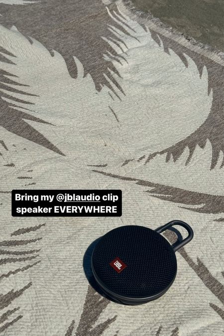 I bring my JBL clip speaker EVERYWHERE!!! I’m obsessed 
