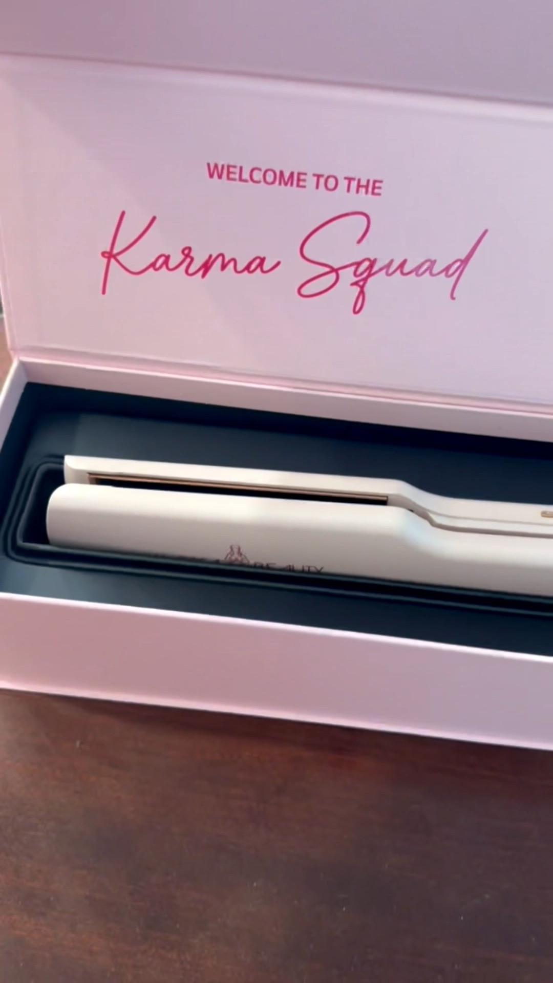 Who has tried this infrared flat iron from @Karma Hair Beauty?! Can’t wait to try this and share the results with y’all #gifted 

#LTKBeauty #LTKselfcare