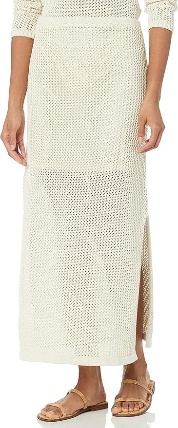 The Drop Women's Halle Crochet Midi Skirt With Side Slit | Amazon (US)