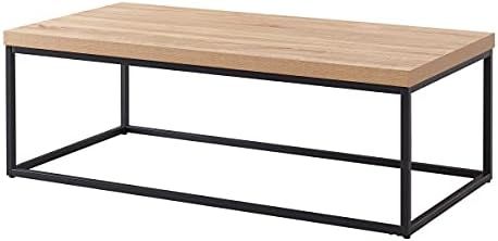 CENSI Modern Oak Coffee Table Ottoman for Living Room, Industrial Rectangular Vintage Accent Wood... | Amazon (US)