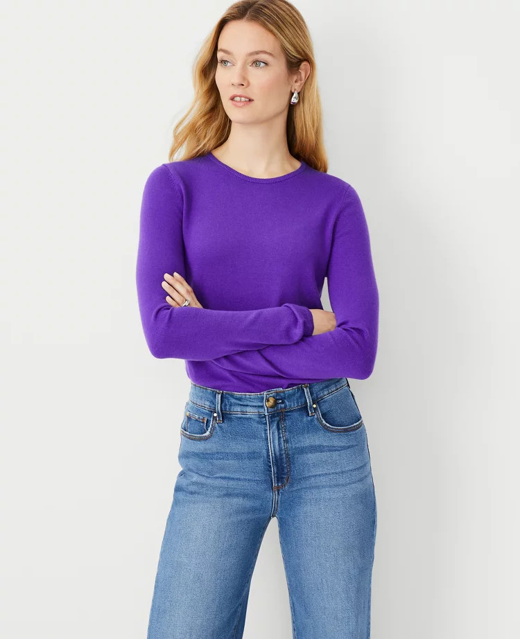 Mock Neck Sweater Tee | Ann Taylor (US)