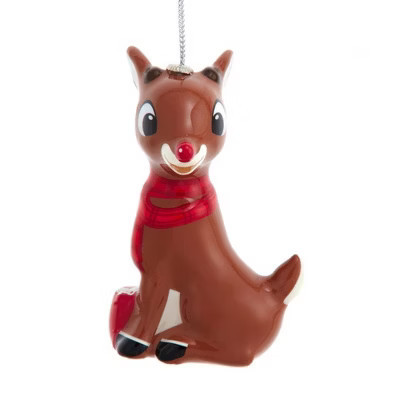 Kurt Adler Decoupage Ornament for Christmas Tree, Rudolph the Red Nose Reindeer | Target