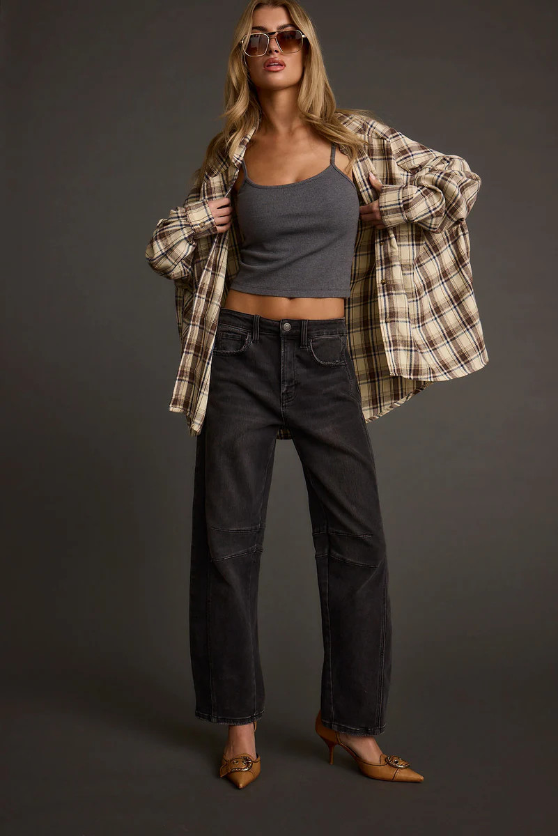 Williamsburg Beige Plaid Flannel | 12th Tribe