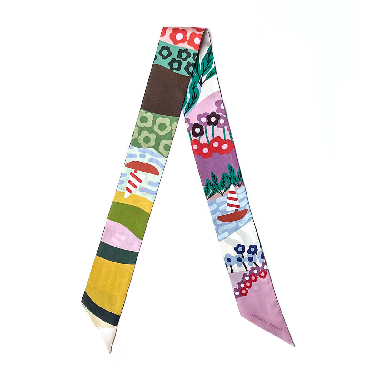 Silk Skinny Scarf Of Summer | Jessie Zhao New York