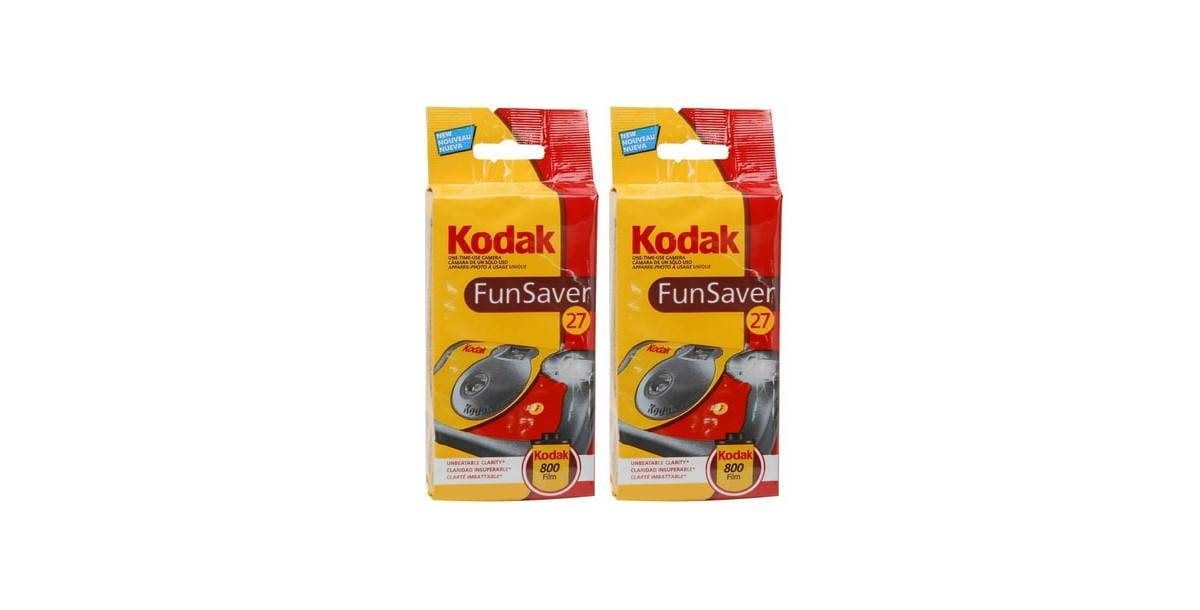Kodak Fun Saver Single Use Camera (2-Pack) - Yellow | Macy's