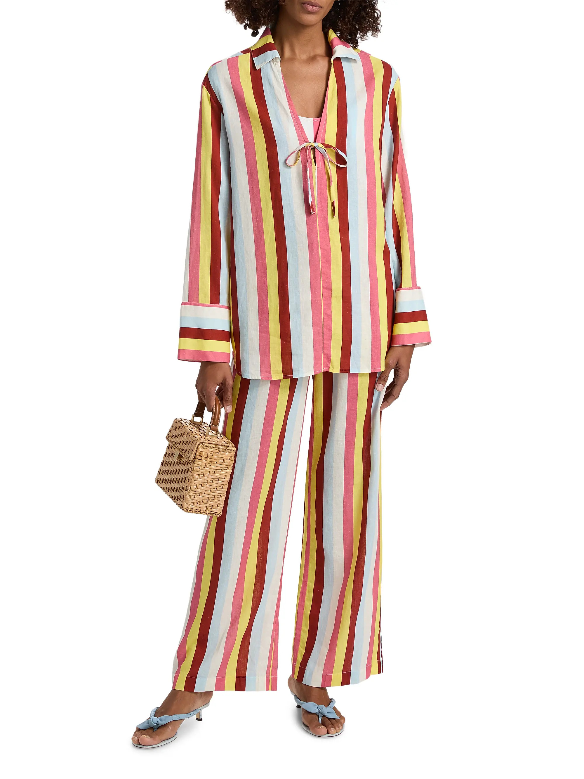 The Ashling Striped Drawstring Pants | Saks Fifth Avenue