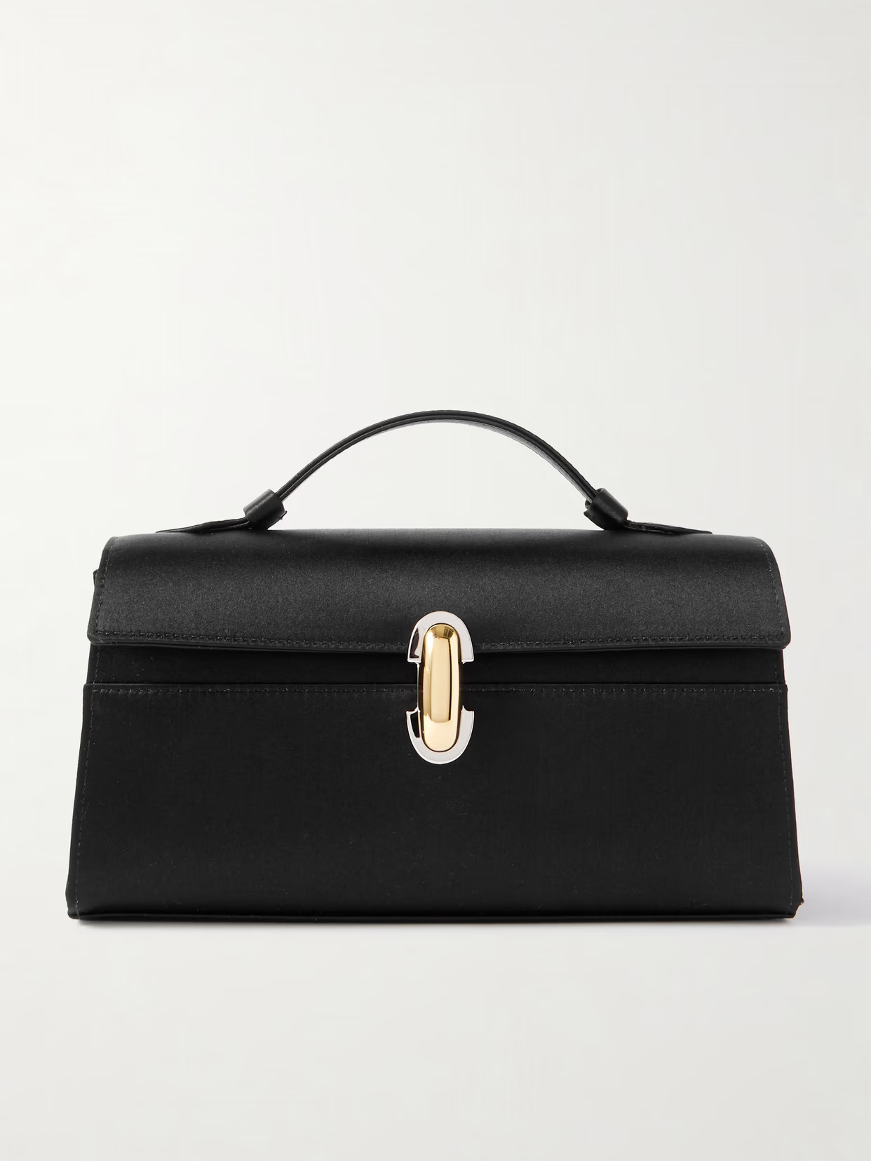 Savette - Symmetry Pochette Satin Tote - Black | NET-A-PORTER (US)
