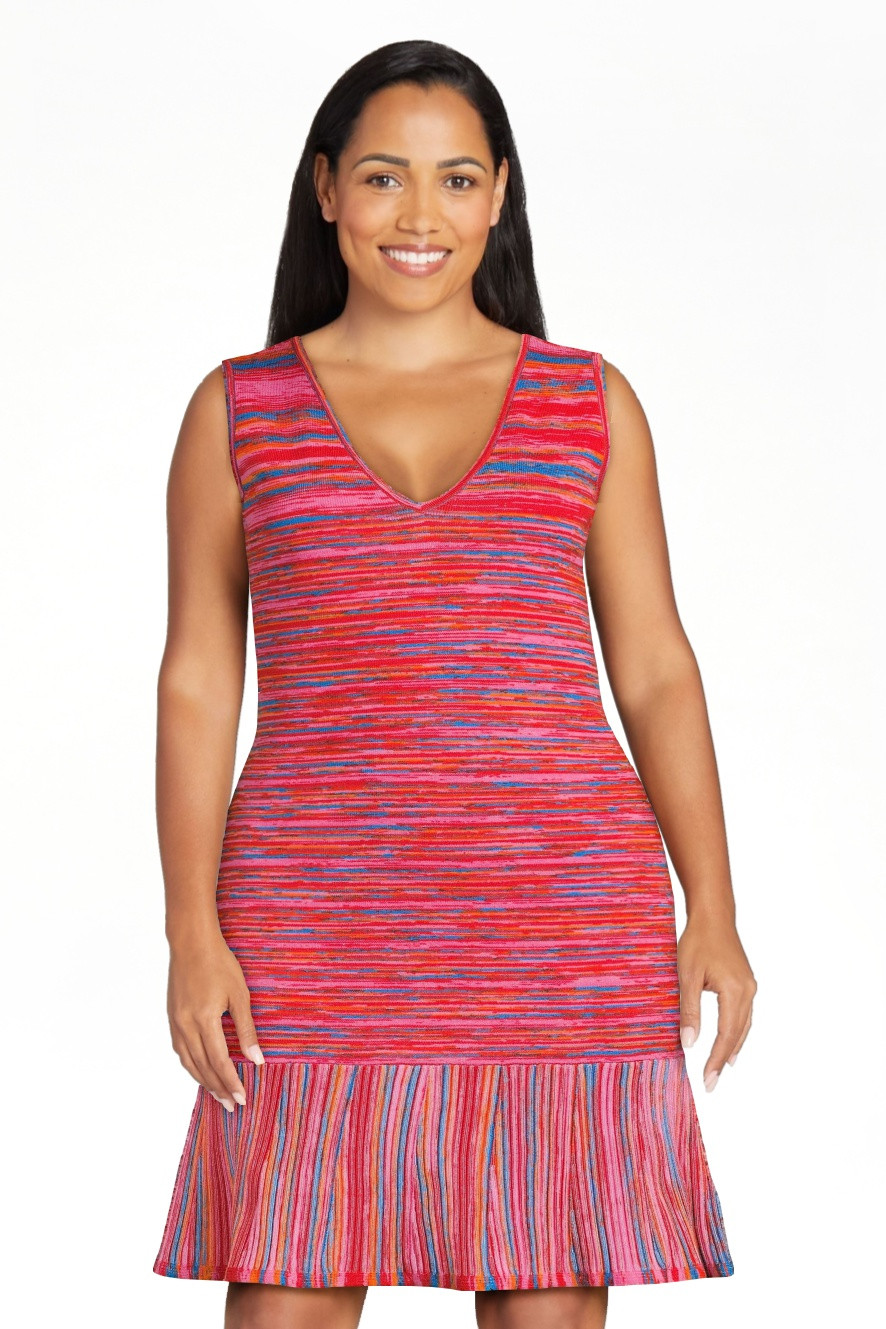 Scoop Women's Micro Stripe Dress | Walmart (US)