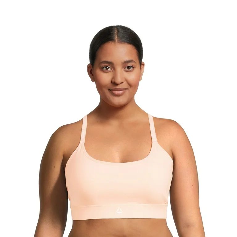 Reebok Women's Plus Size Low Impact Favorite Bra with Removable Cups | Walmart (US)