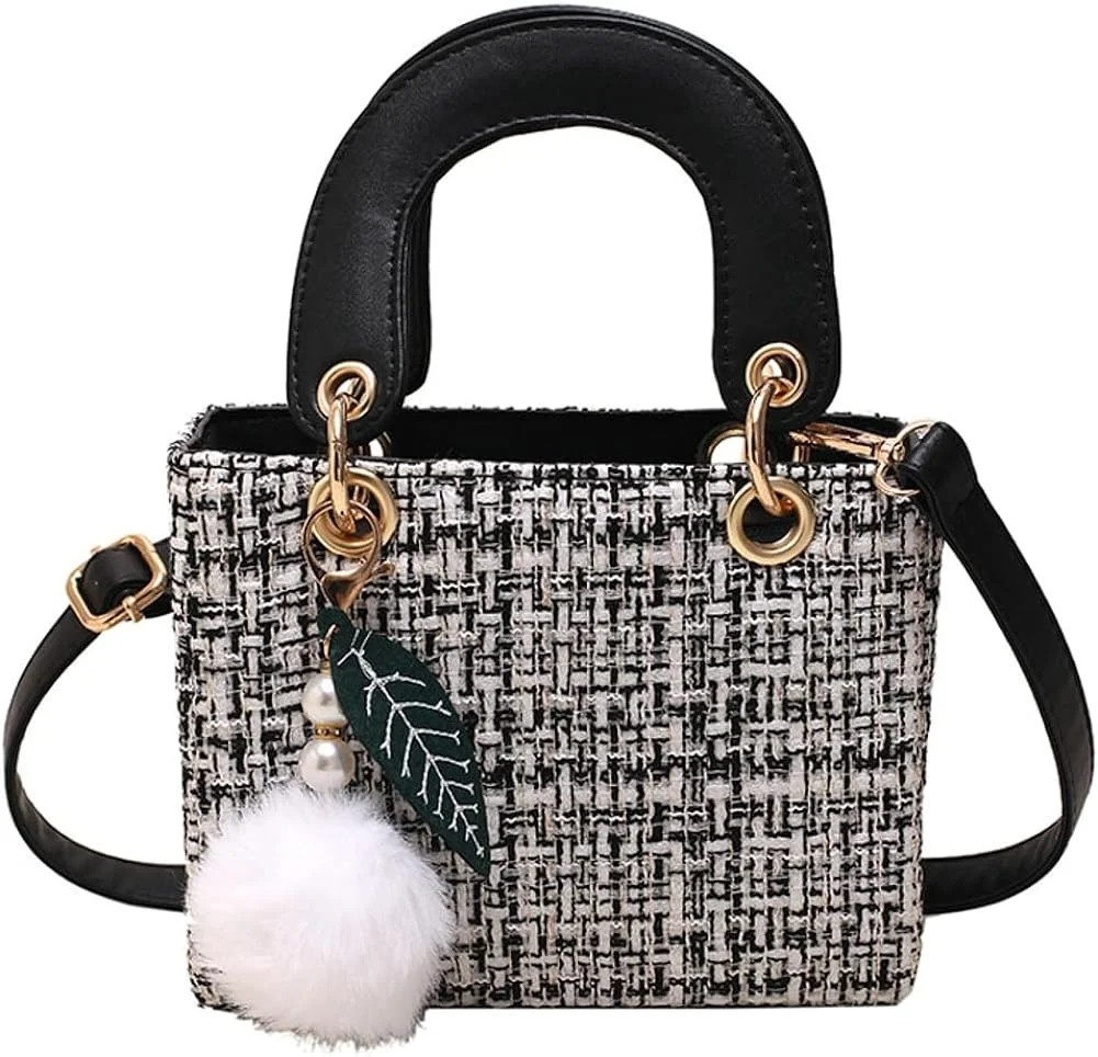 Kukuzhu Women Shoulder Tote Bag Small Chic Cute Plaid Hobo Bag Travel Handbag | Walmart (US)