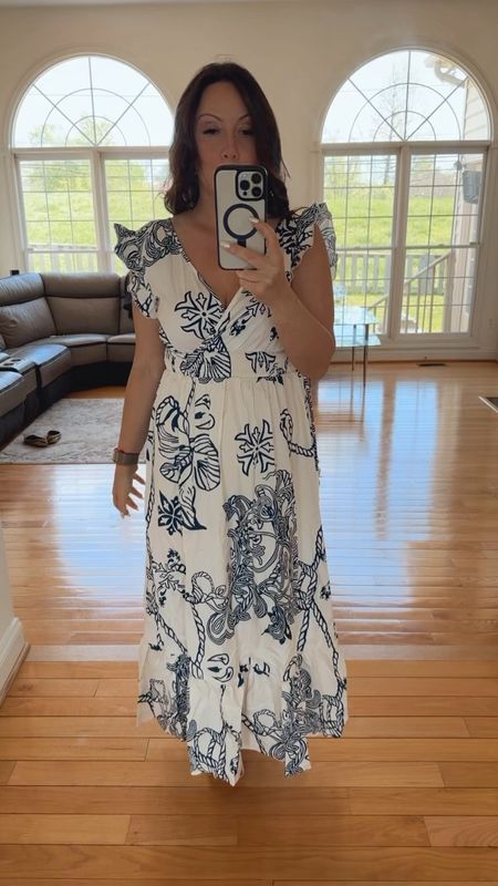 Super original print for a beautiful nautical summer dress! Tagged the same one and also a mini in the same print! 

#LTKfindsunder50 #LTKparties #LTKSeasonal