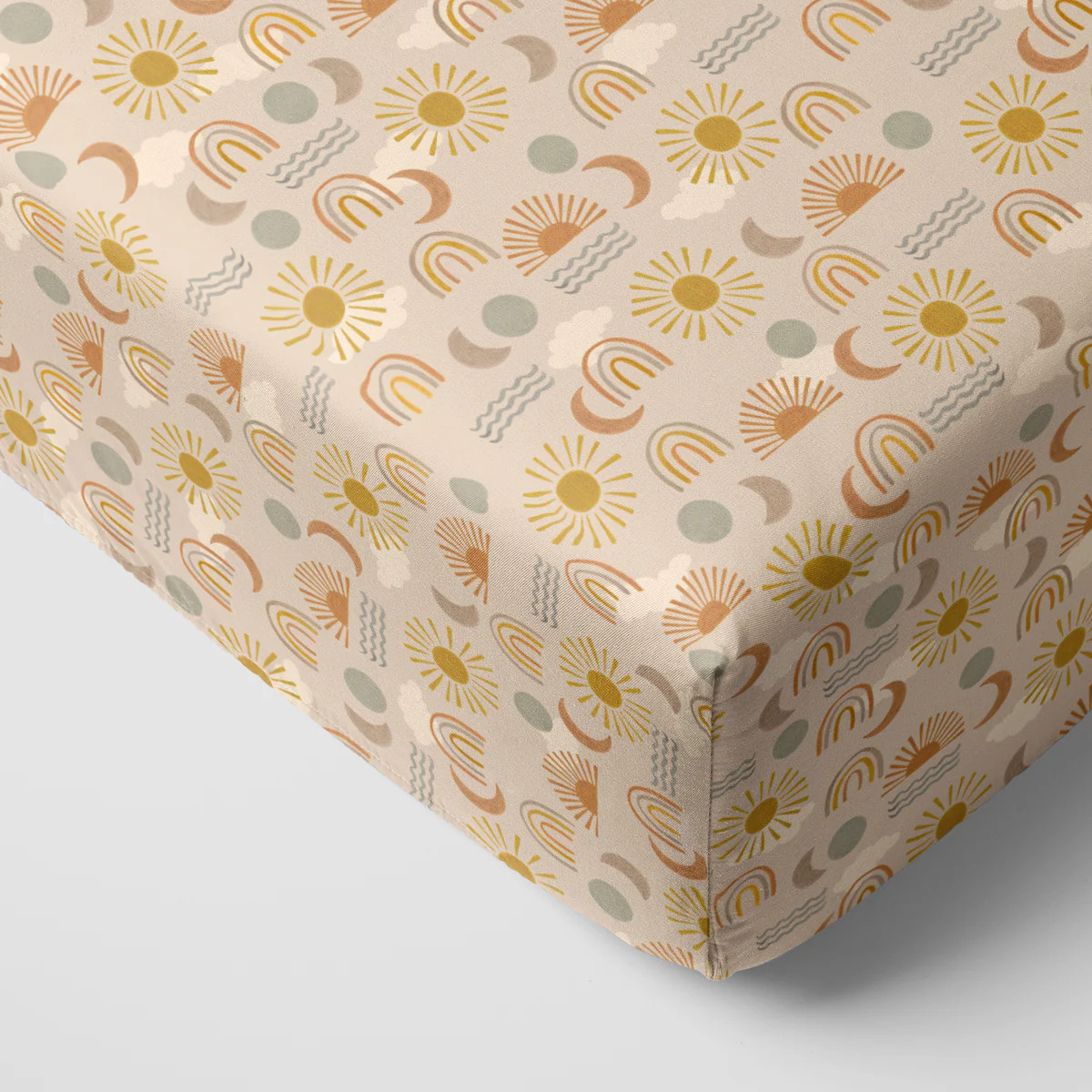 Desert Sunrise Fitted Crib Sheet | Little Sleepies