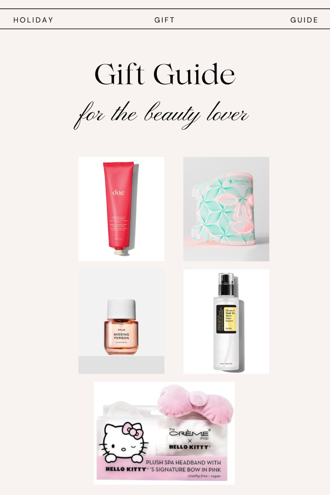 Beauty lover gift guide 

#LTKbeauty #LTKGiftGuide #LTKHoliday