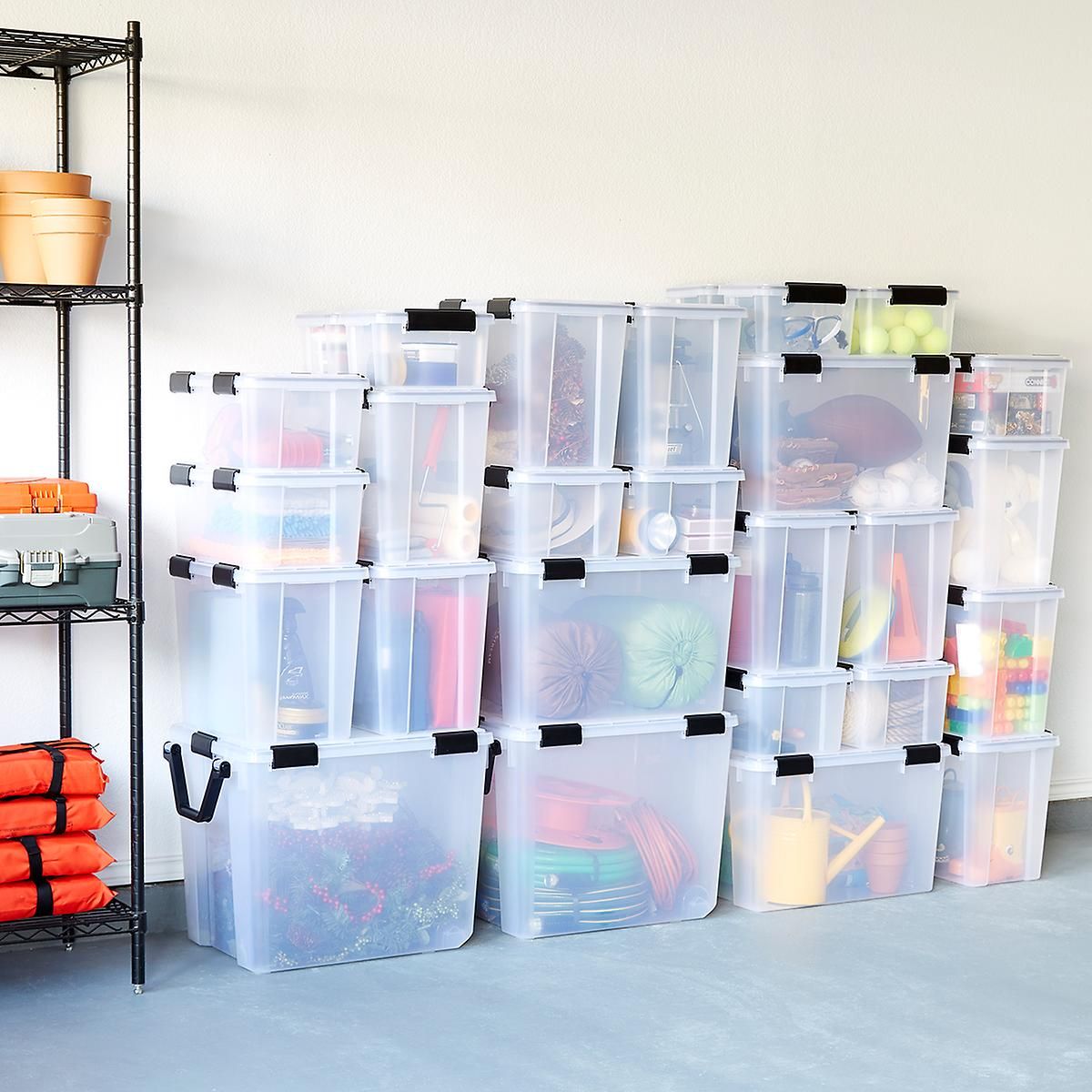 Clear Weathertight Totes Cases | The Container Store