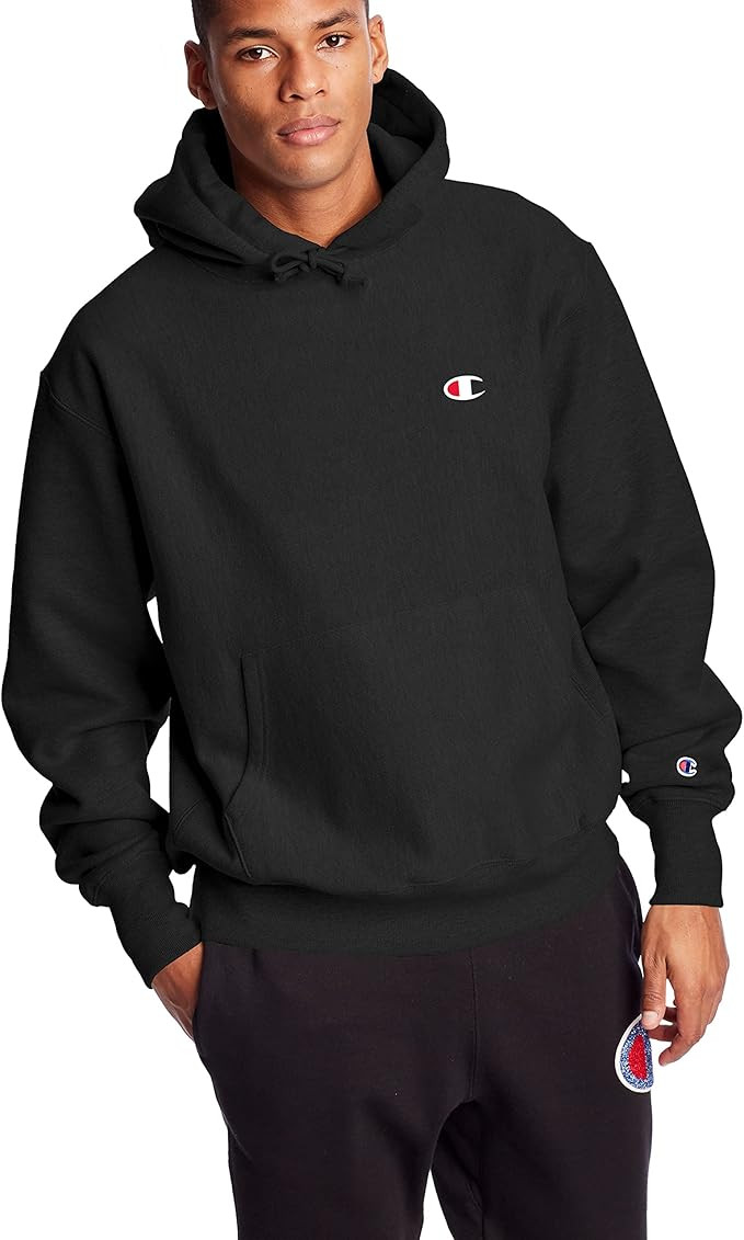 Champion Reverse Weave Pullover Hooded Sweatshirt, Best Comfortable Hoodies for Men, Left Chest C | Amazon (US)