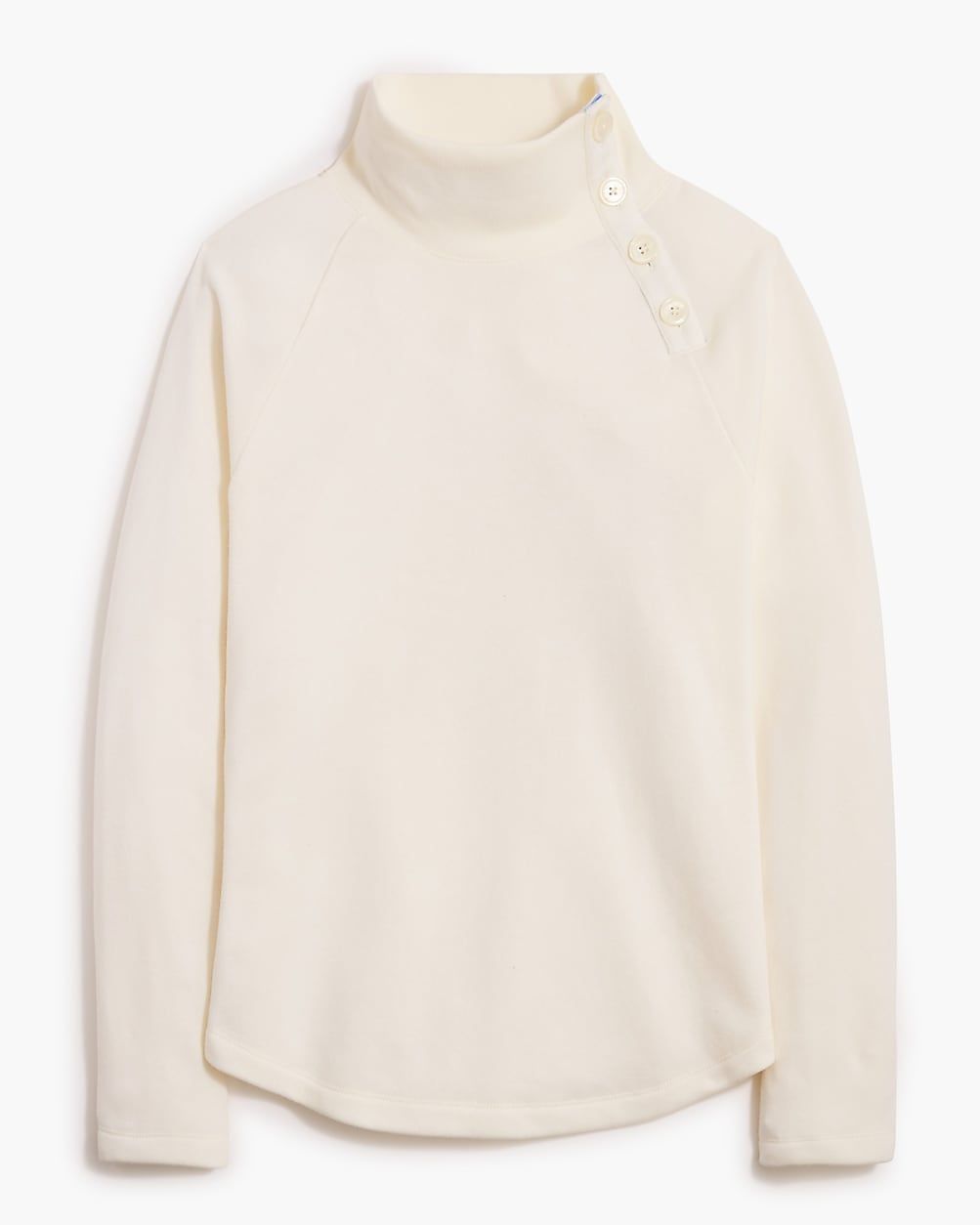 Wide button-collar pullover sweatshirt | J.Crew Factory