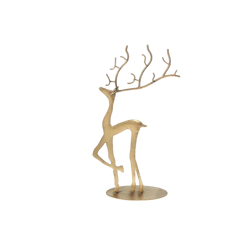 iH casadécor Large Antler Metal Deer Side | Wayfair | Wayfair North America