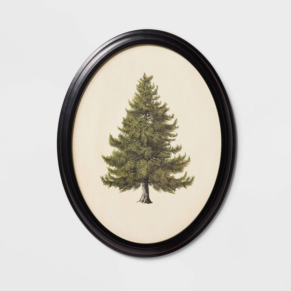 14" x 18" Evergreen I Oval Framed Wall Canvas Board - Threshold™ designed with Studio McGee | Target