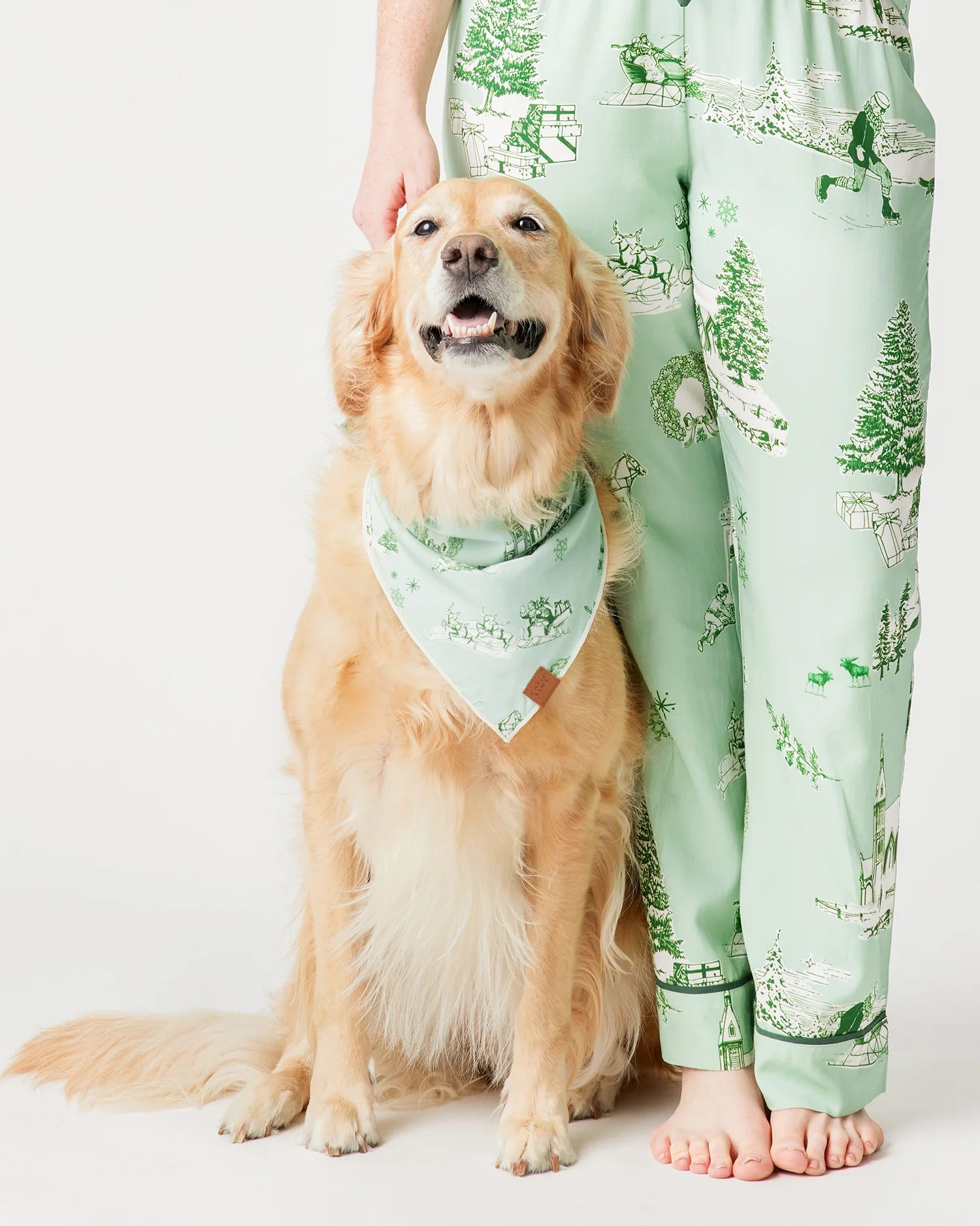 Holiday Toile Pet Bandana | Colorful Prints, Wallpaper, Pajamas, Home Decor, & More | Katie Kime Inc