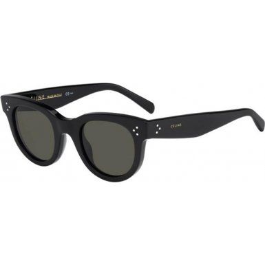 Celine 41053/S Sunglasses-0807 Black (1E Green Lens)-47mm | Amazon (US)