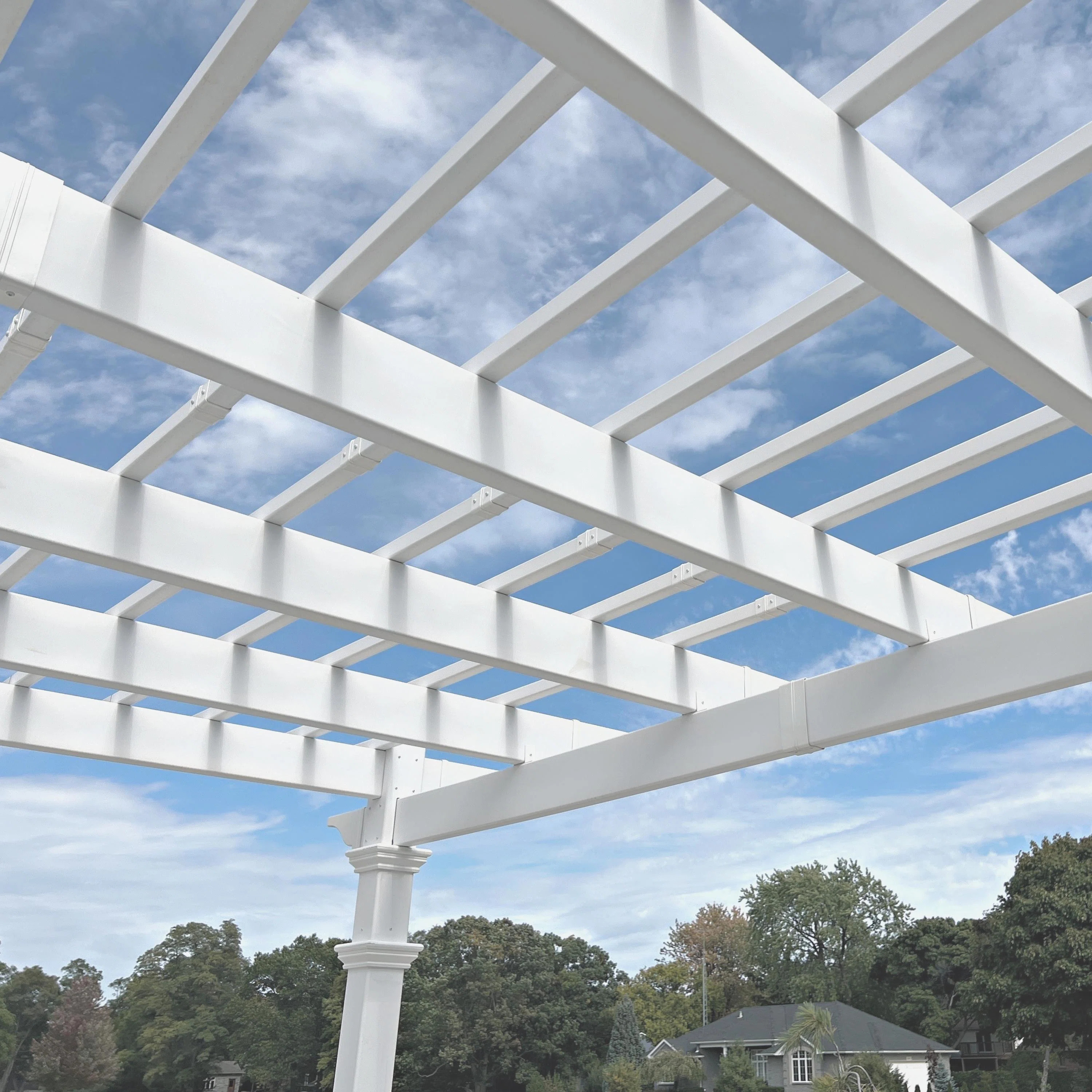 Copiague 16 Ft. W x 12 Ft. D Vinyl Pergola | Wayfair North America