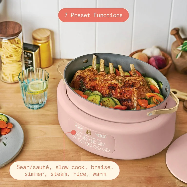 Beautiful 10 in 1, 6 Qt Electric Multi-Cooker, Rose by Drew Barrymore | Walmart (US)
