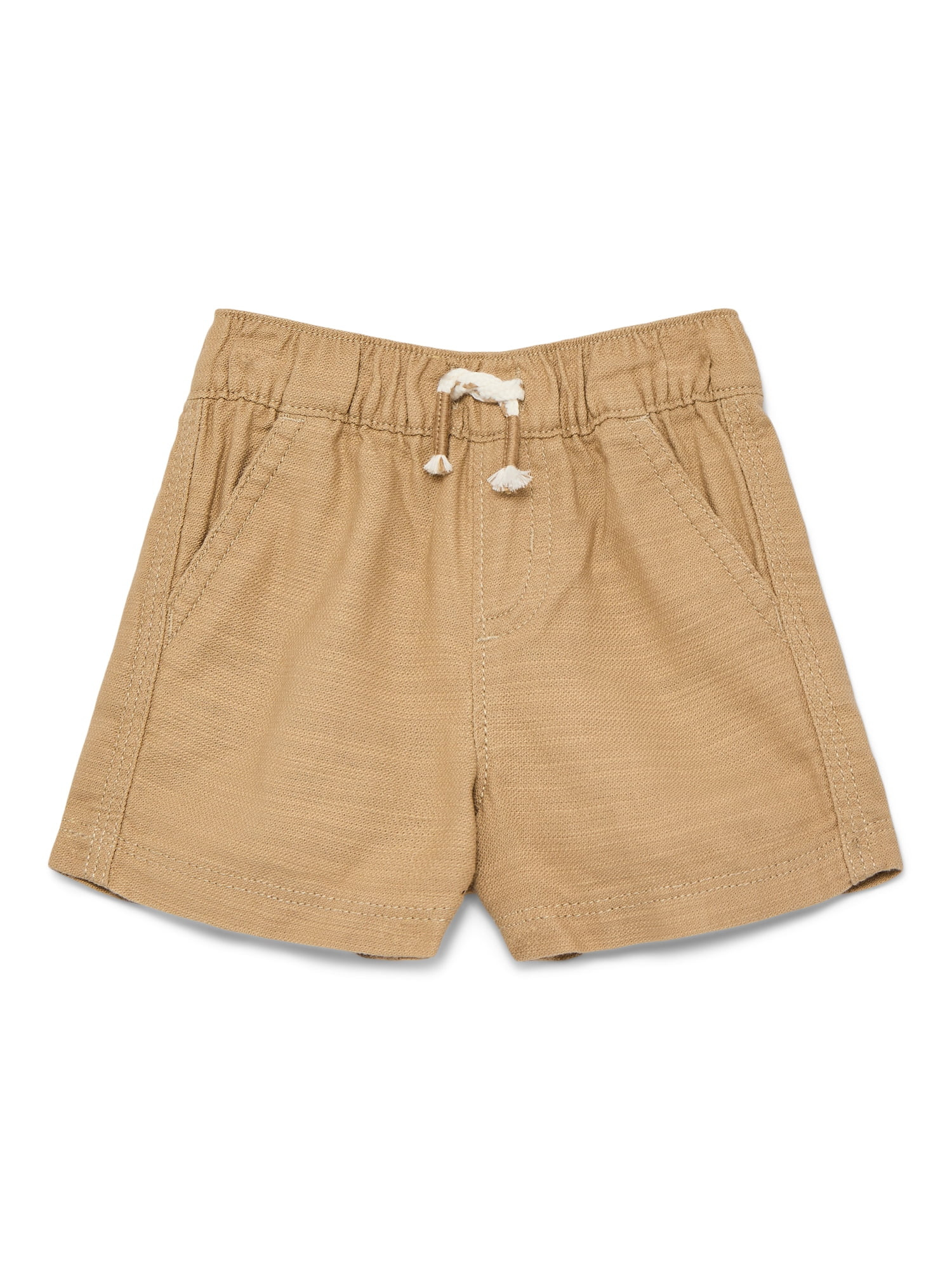 Wonder Nation Baby Boys Cotton Twill Drawstring Shorts, Sizes 0M-24M | Walmart (US)