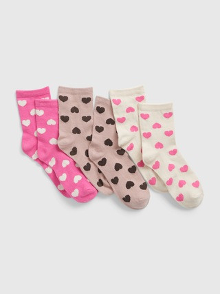 Kids Heart Crew Socks (3-Pack) | Gap (US)