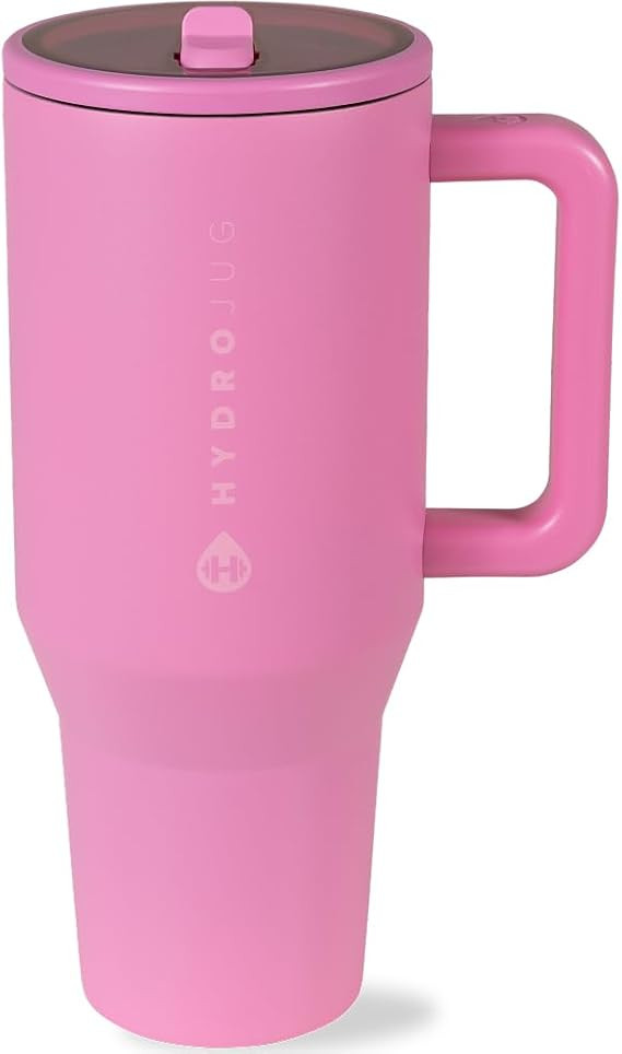 HydroJug Traveler - 40 oz Water Bottle with Handle & Flip Straw - Fits in Cup Holder, Leak Resist... | Amazon (US)