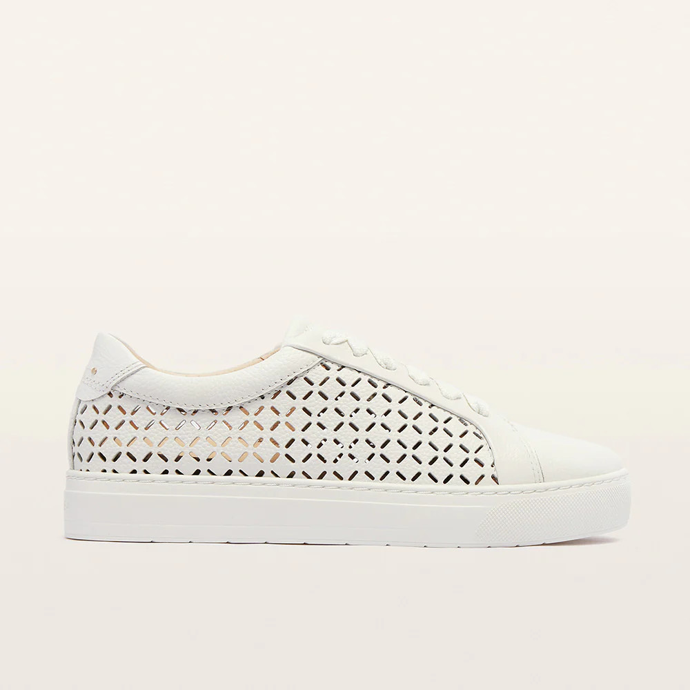 Mim V White Lattice Sneakers | FRANKIE4 | FRANKIE4