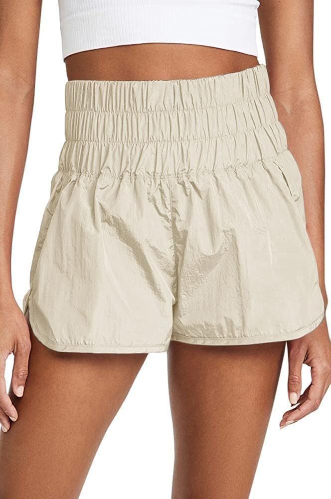 Womens Running Shorts High Waisted Elastic Workout Shorts for Women Summer Athletic Quick Dry Gym... | Amazon (US)