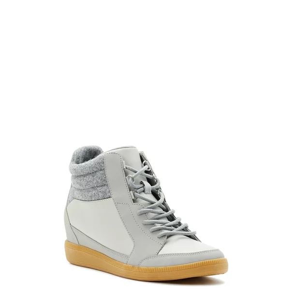 Time and Tru Women's Knit High-Top Sneakers - Walmart.com | Walmart (US)