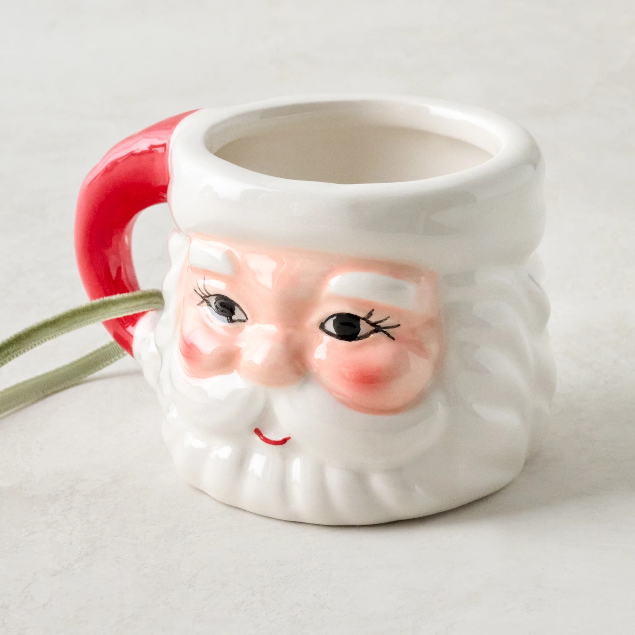Vintage-Inspired Santa Mug Ornament | Magnolia