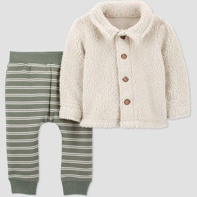Boys' Sherpa Top and Bottom Set - Just One You® made by carter's Gray | Target