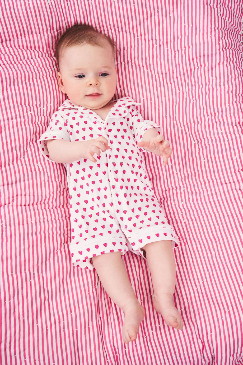 Infant Hearts Polo Onesie | Roller Rabbit