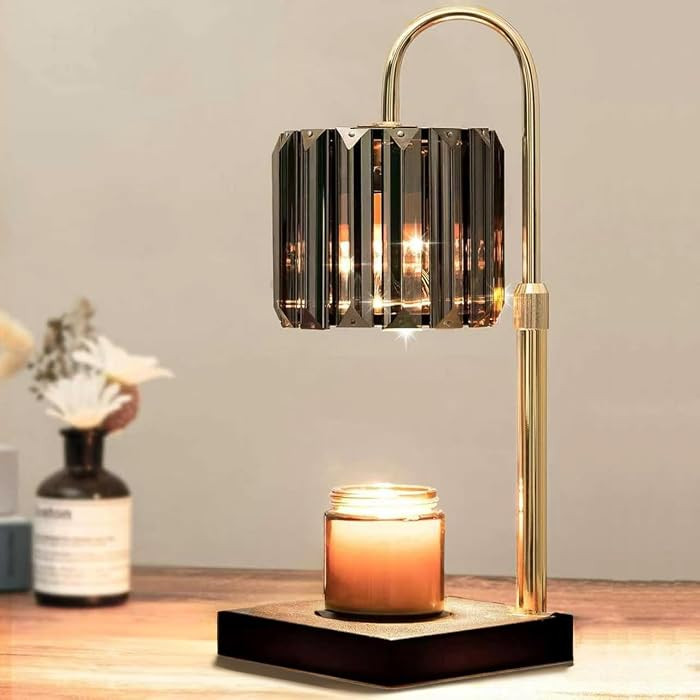 Yuichoy Candle Warmer Lamp with Timer, Dimmable Electric Candle Wamer Adjustable Height, Gifts fo... | Amazon (US)