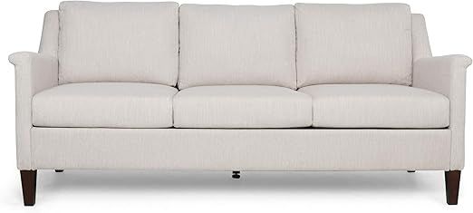 Christopher Knight Home Dupont 3 Seater Sofa, Beige + Espresso | Amazon (US)