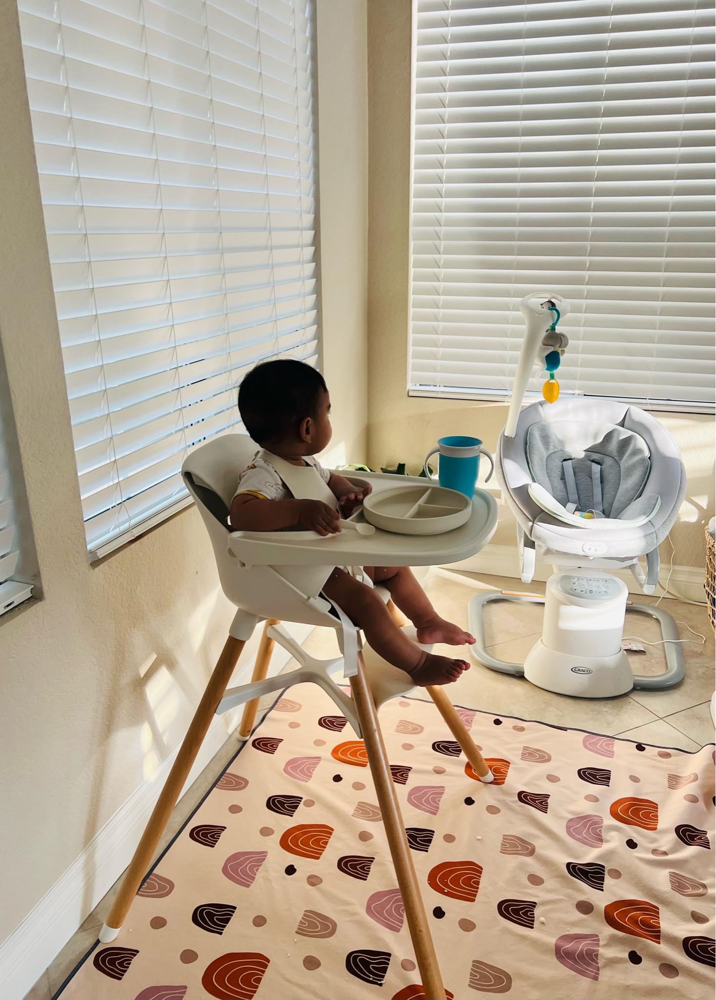 Everything you will need for your baby for their solids journey!

1. The chair from Lalo along with infant support.
2. Smock bibs from Lalo - A true game changer in my opinion. Cleaning the mess has become so much easy.
3. First bites kit from Lalo - Love the bowls, plates and spoons. Not using the water cup much.
4. Munchin 360 Water cups.

For on the go food, I rely on food pouches from 2 brands : Serenity kids and Cerebelly.
I am yet to find the best splat mat. I am not impressed with the current one and hence not sharing that link.

#LTKBaby #LTKFamily #LTKHome