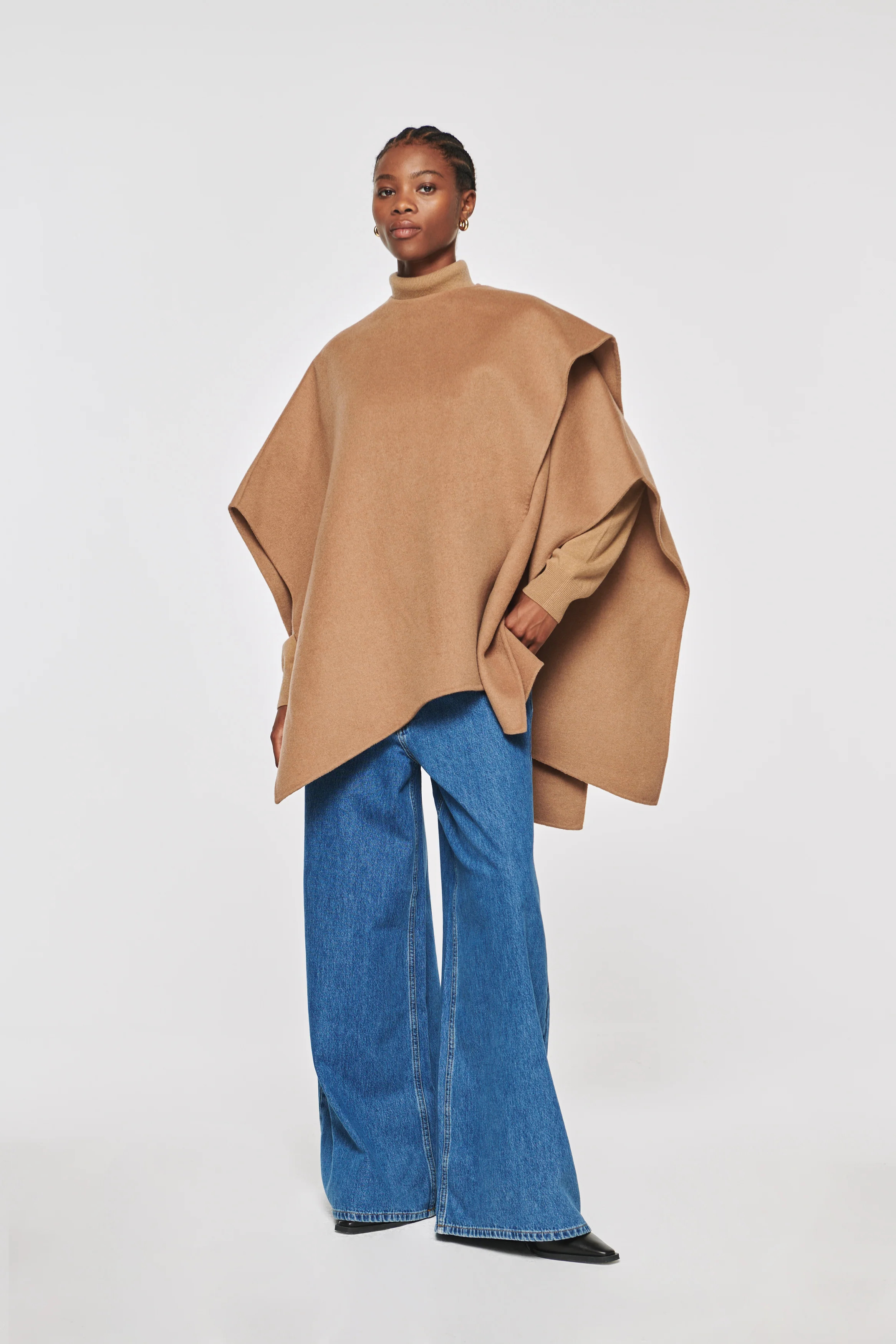 Journey | Wrap Cape in Camel | ALIGNE | Aligne UK