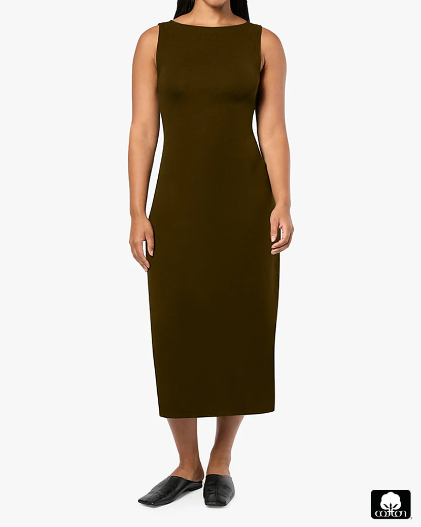 Boat Neck Midi Dress | We Wore What