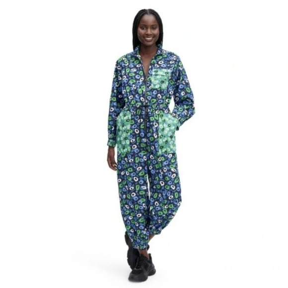 NWT  DVF for target women's nylon jazz green sports jumpsuit sz. Medium | Poshmark