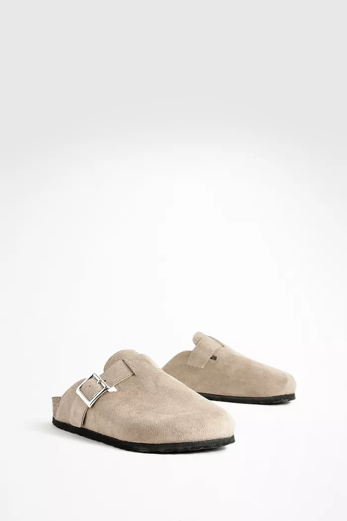 Oversized Buckle Closed Toe Clogs | Boohoo.com (UK & IE)