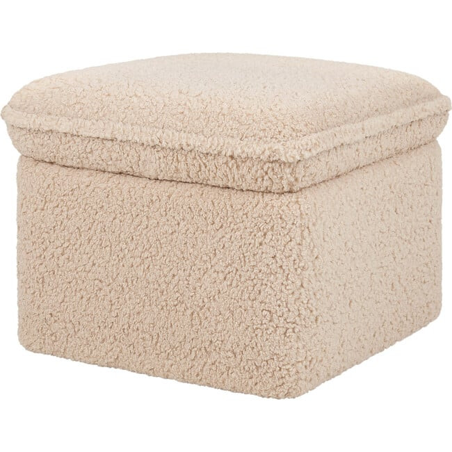 Babyletto | Cali Storage Shearling Ottoman, Chai (Cream) | Maisonette | Maisonette