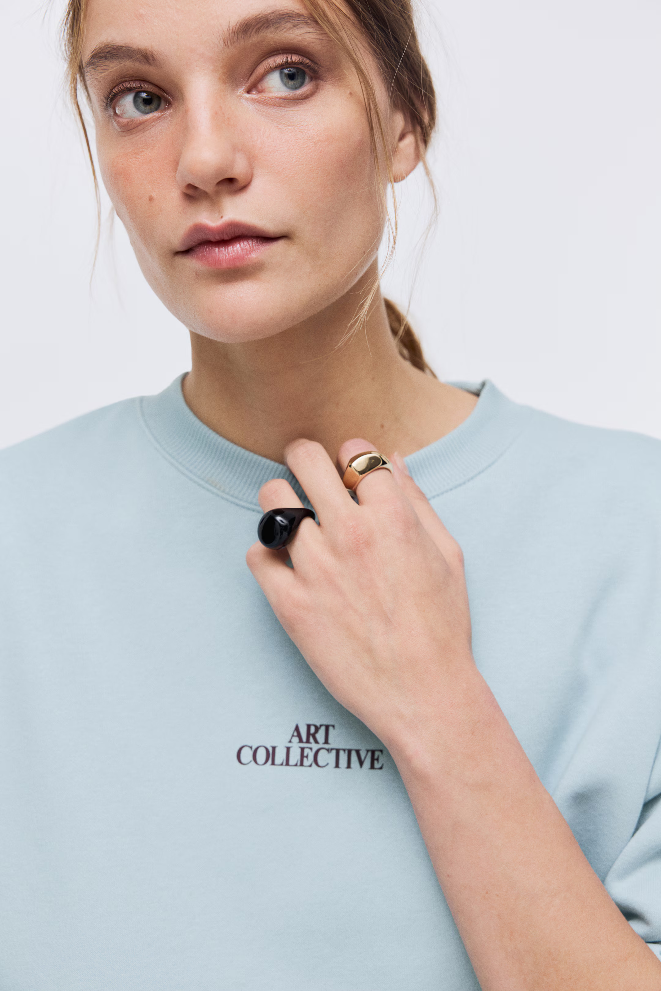 Sweatshirt with Text Motif | H&M (US + CA)