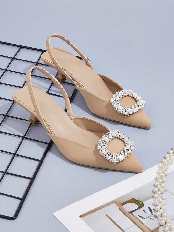 Women's New Style High Heels Pointed Toe Fashionable Shoes With Elegant | SHEIN